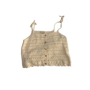 American Eagle Size XS Crocheted Tank Top